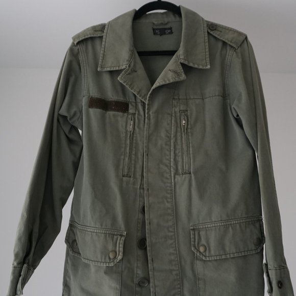 TOPSHOP green utility jacket - Picture 3 of 5